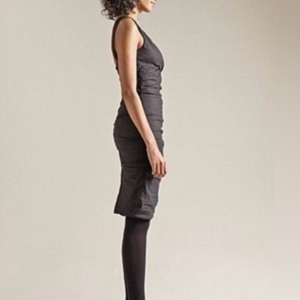 Eileen Fisher Cotton Steel Stitch
Black Metallic Shirred Stretch
Dress Size 10 - Picture 7 of 10